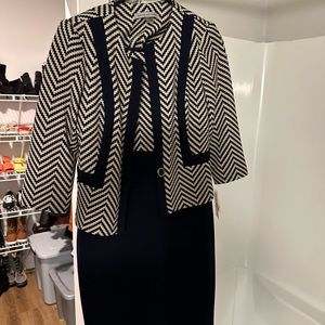 Danny & Nicole dress with blazer cover up